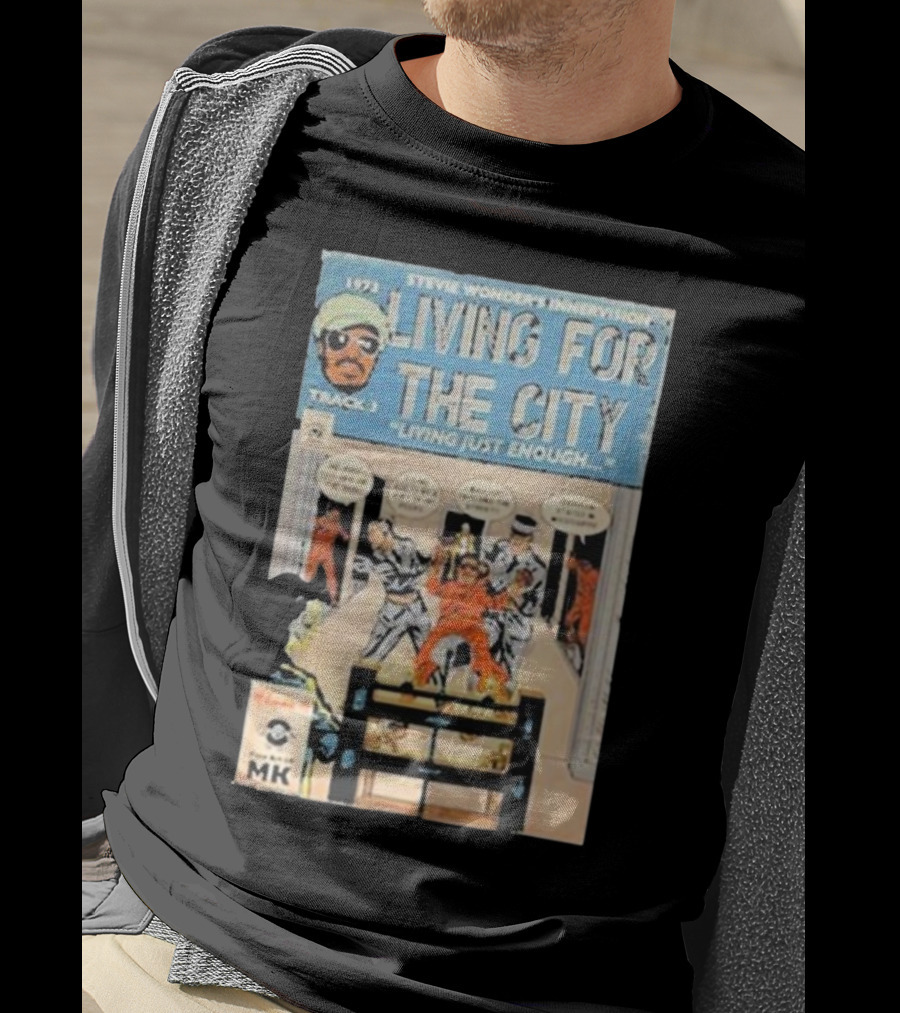 1973 Stevie Wonder's Innervision Living For The City Track 3 Comic T-Shirt