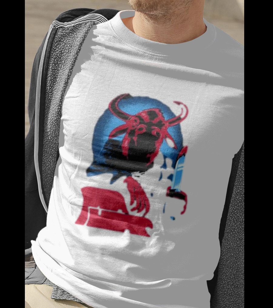 Papa Meat Cyber Bully Cow With Knife Dark Humor T-Shirt