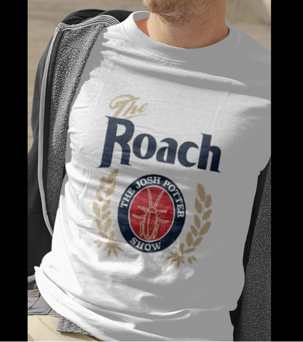 The Josh Potter Show The Roach Emblem With Laurel Wreath And Insect T-Shirt