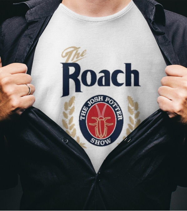 The Josh Potter Show The Roach Emblem With Laurel Wreath And Insect T-Shirt