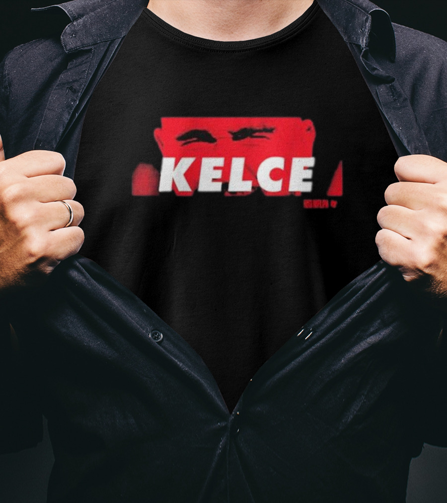 Kelce Red Eyes NFL Football T-Shirt