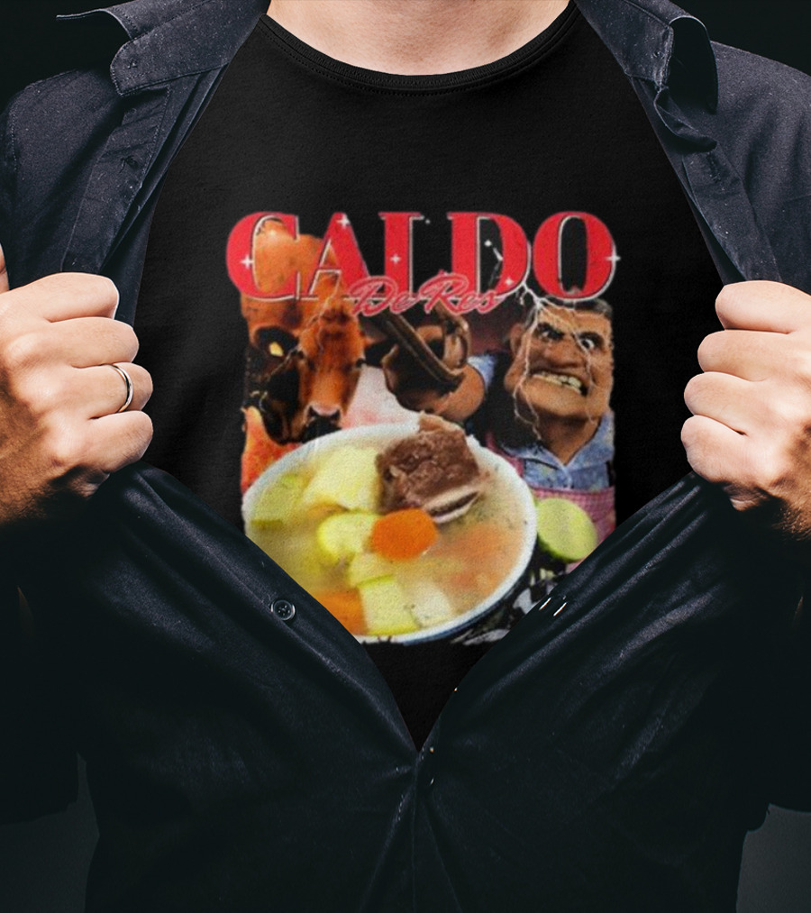 Caldo De Res Western Cowboy With Vegetable Soup T-Shirt