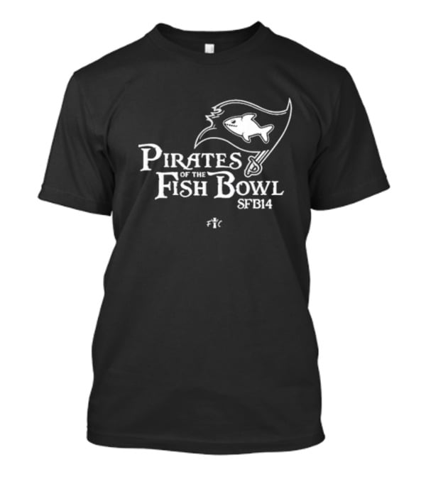 Pirates Of The Fish Bowl SFB14 Flag Shark T-Shirt