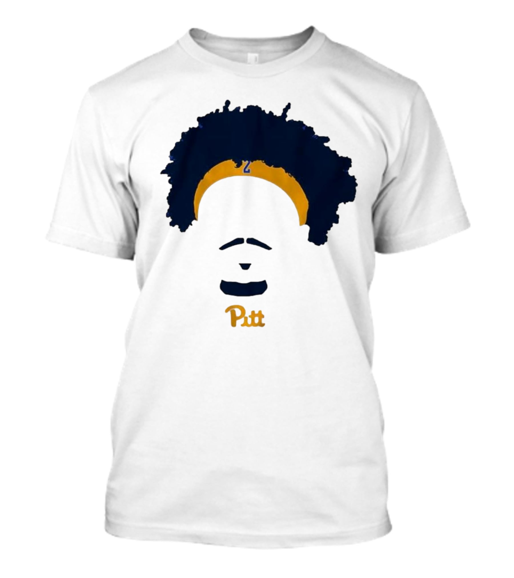 Pitt Basketball Blake Hinson Hair Headband Number 2 T-Shirt