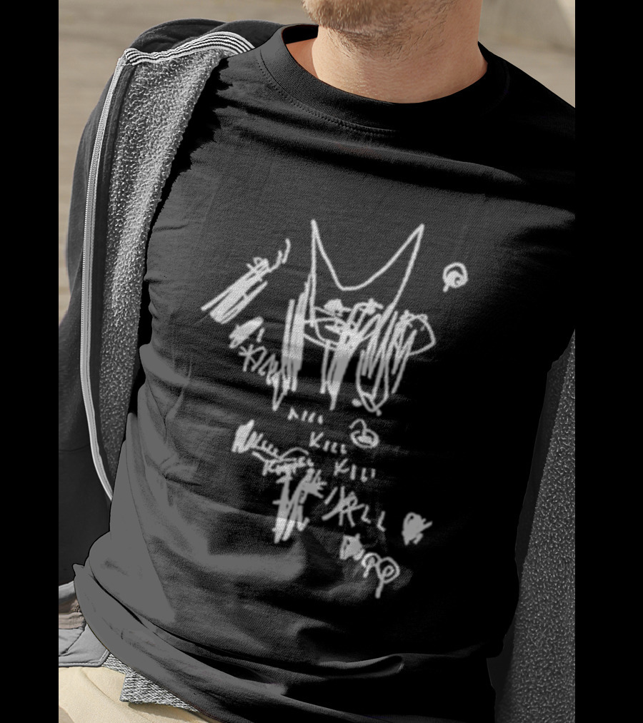 Poppy Updates Kill Kill Kill Scribble T-Shirt