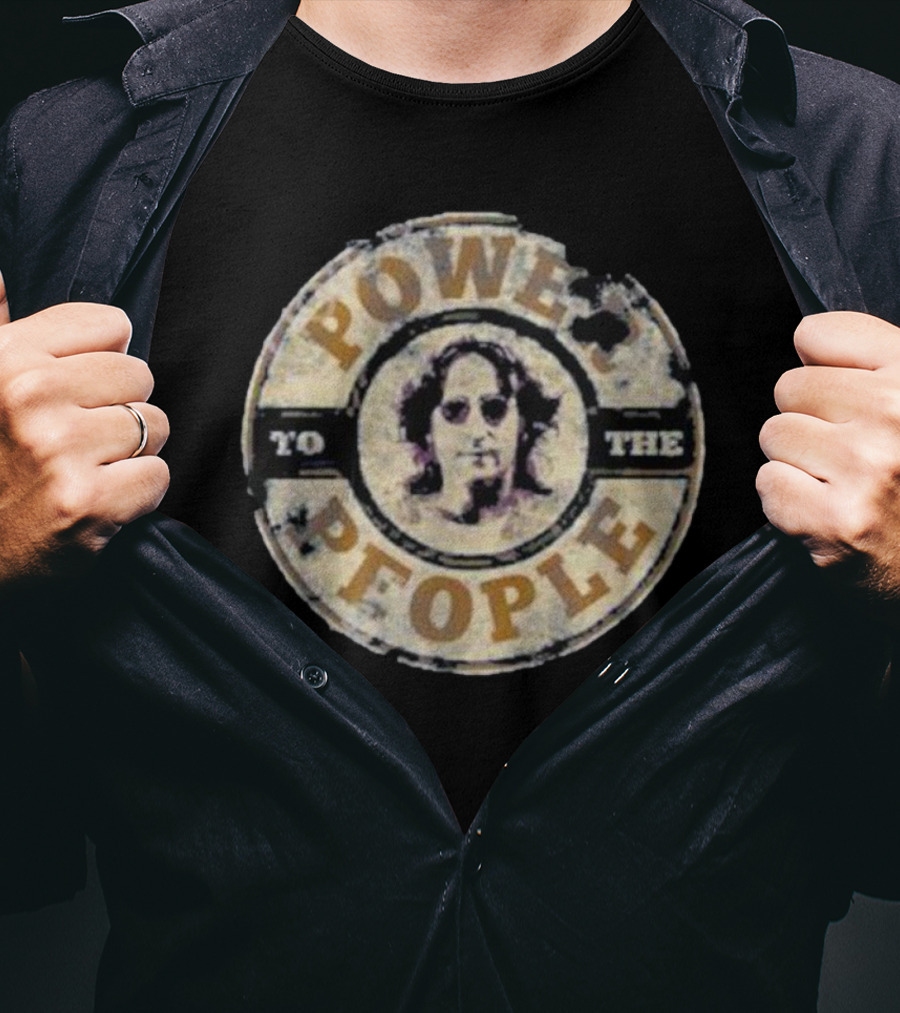 Power To The People Iconic Signature Vintage Style Round T-Shirt