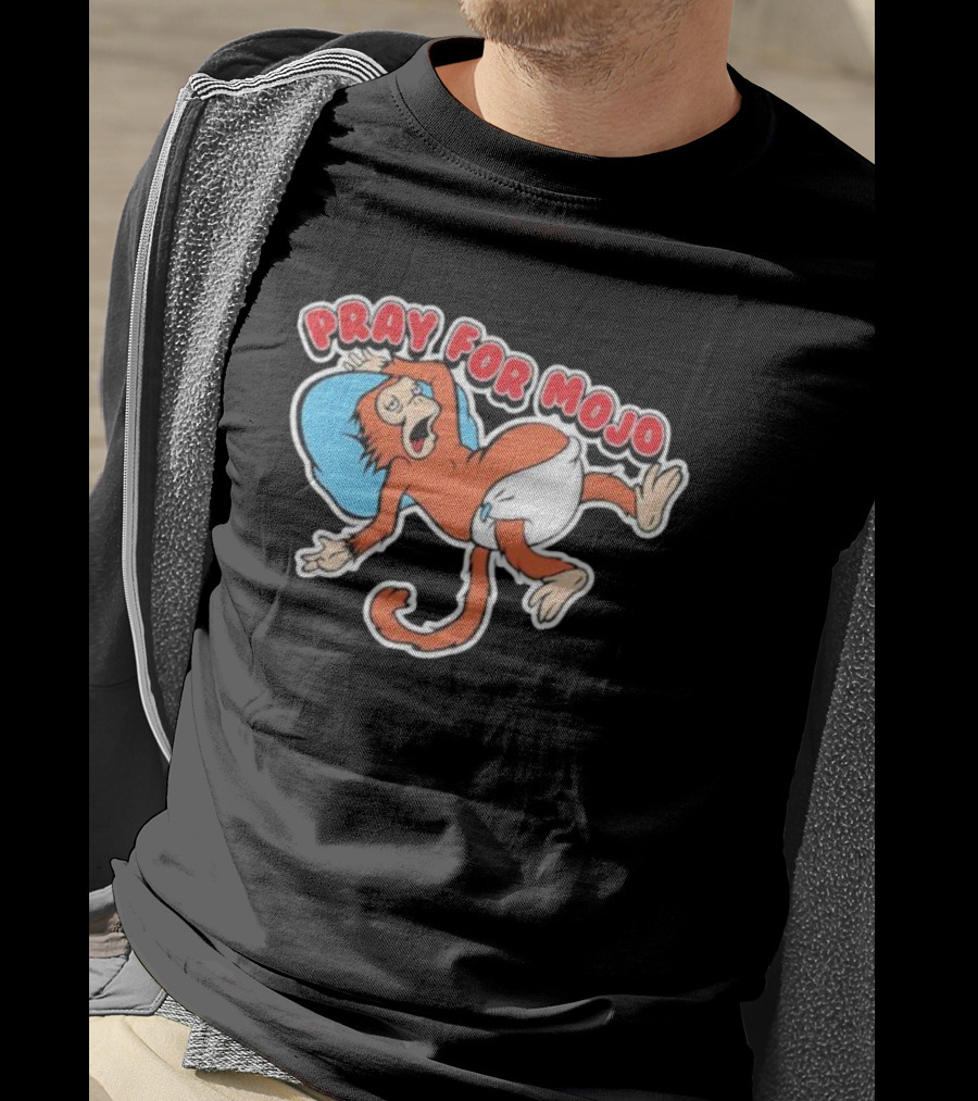 Pray For Mojo Monkey Diaper Humor T-Shirt