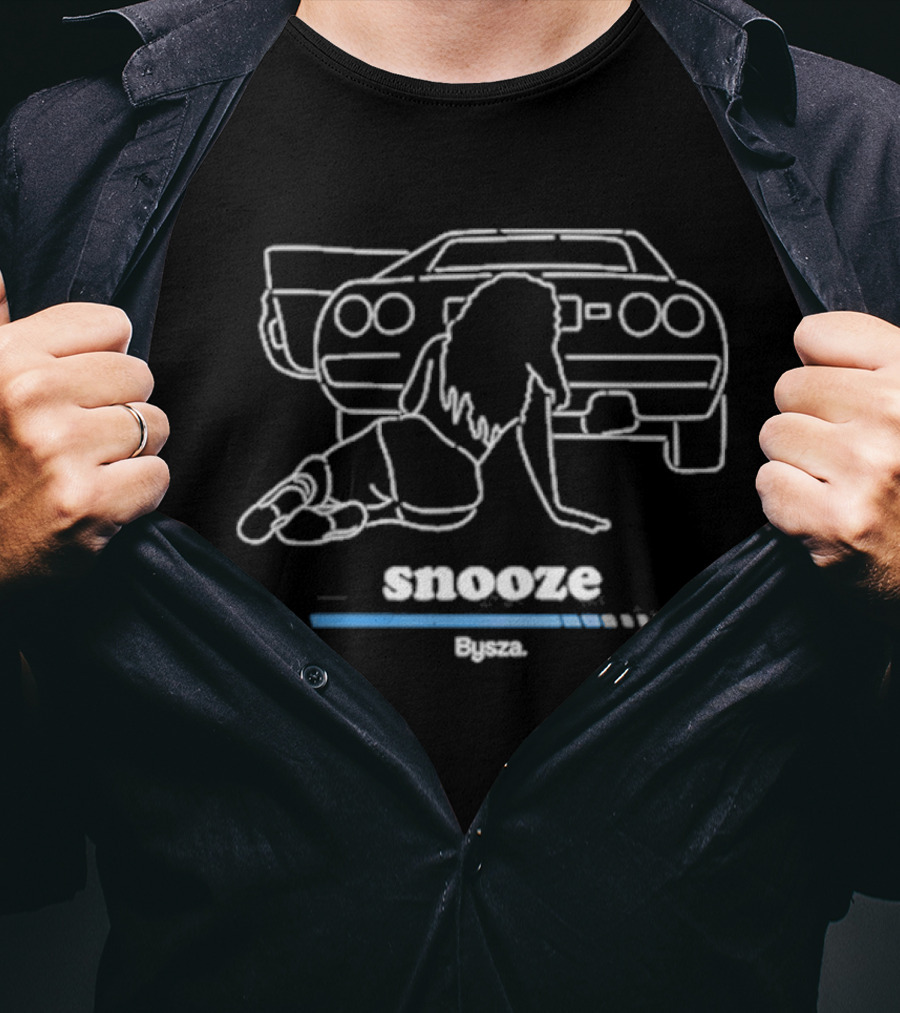 Sza Snooze Car Outline Bysza T-Shirt