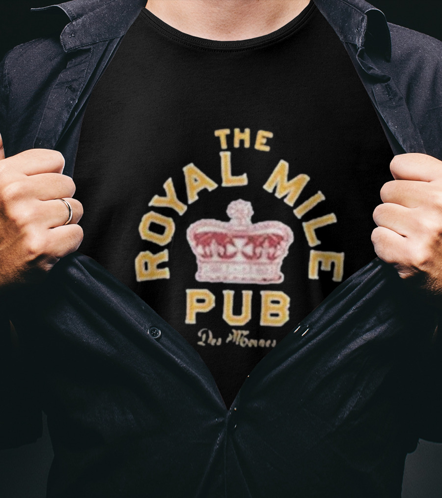 The Royal Mile Pub Des Moines Crown T-Shirt