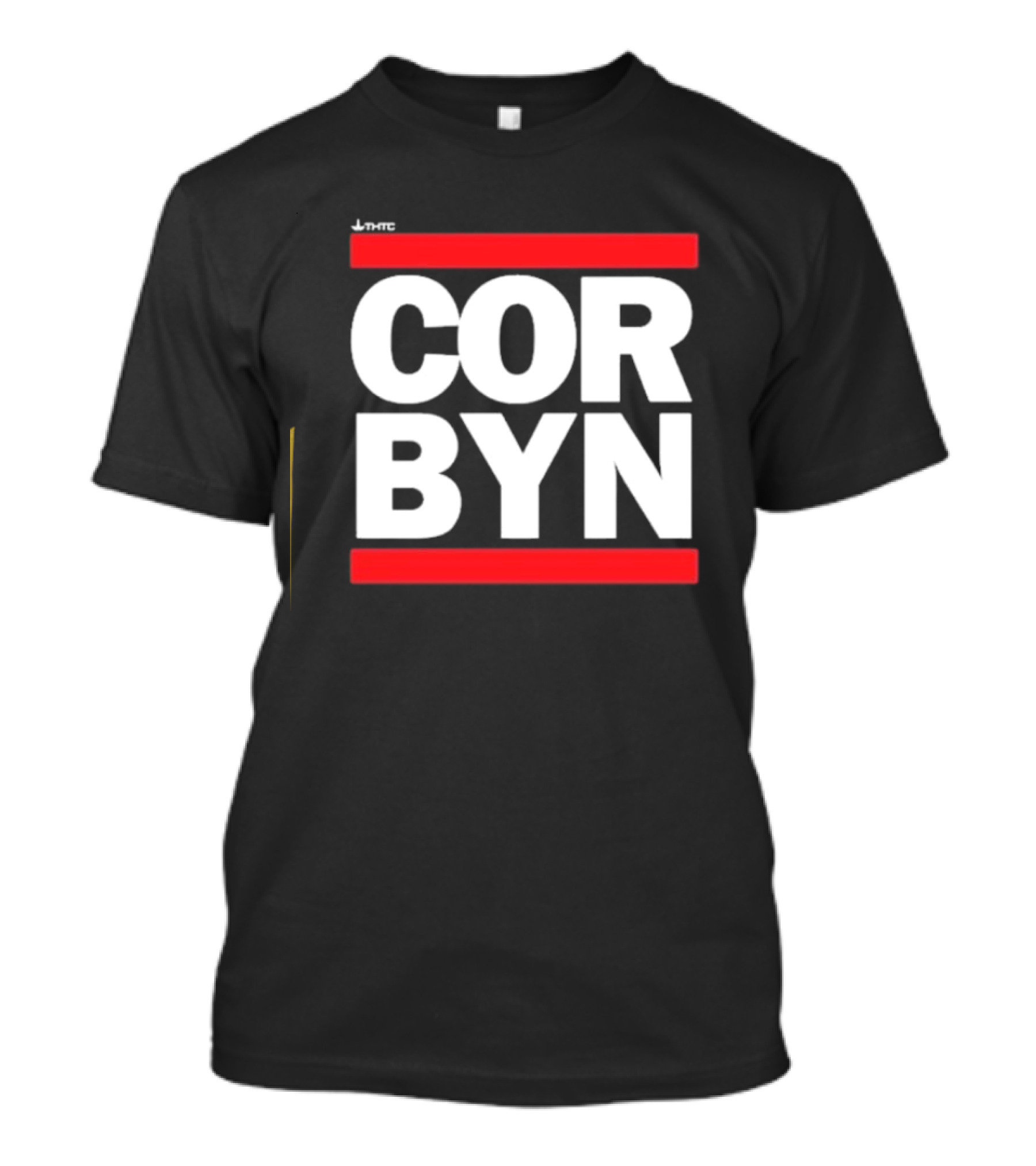 Thtc Corbyn Bold Red Framed Text T-Shirt