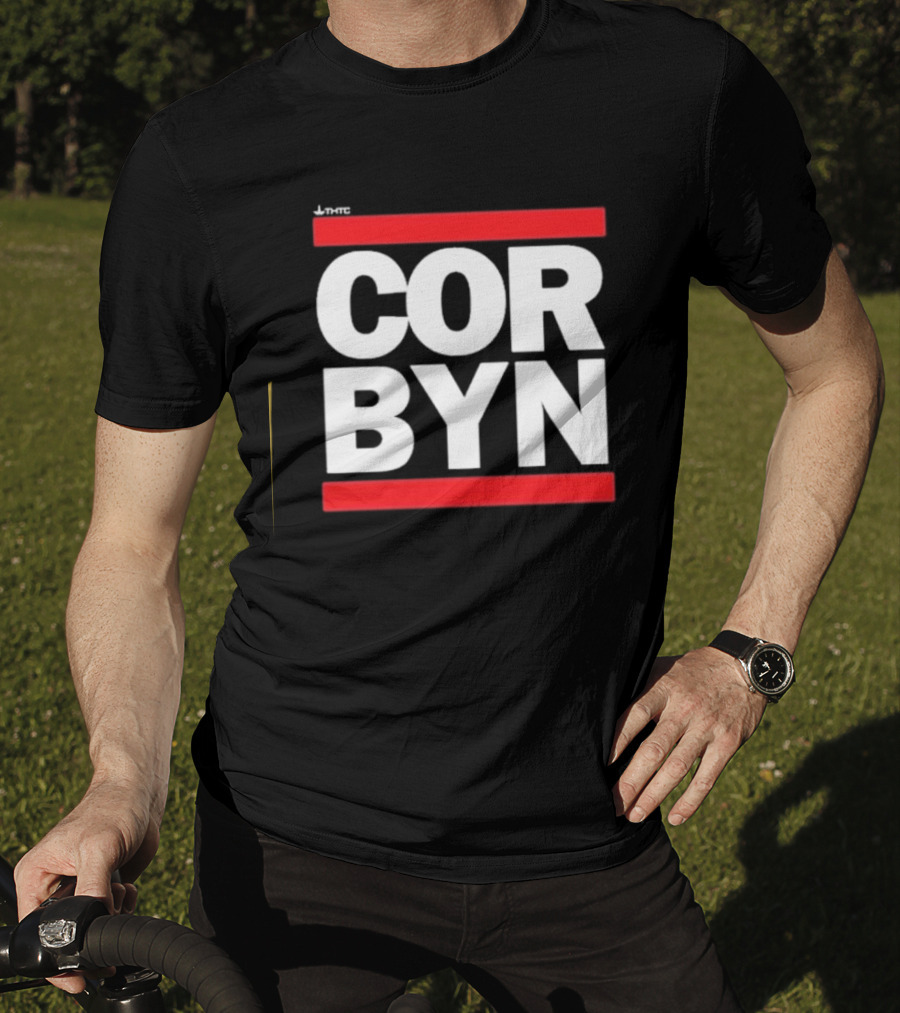 Thtc Corbyn Bold Red Framed Text T-Shirt
