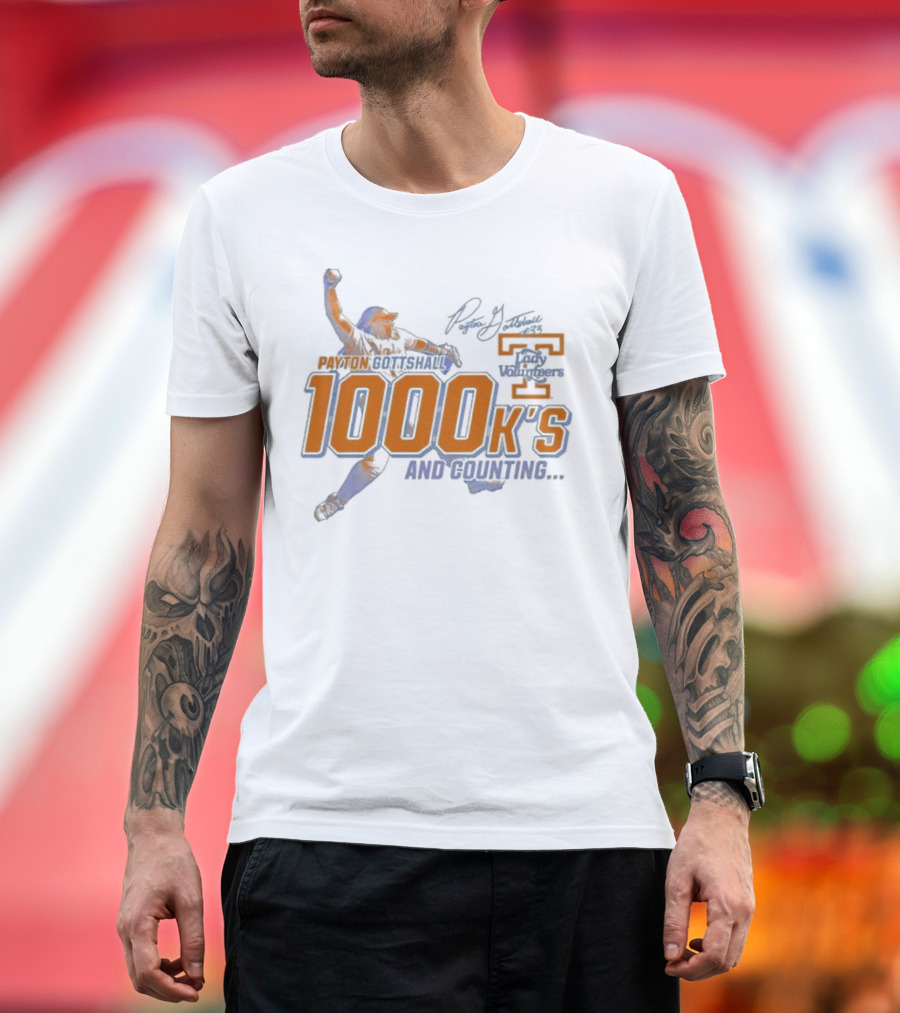 Payton Gottshall 1000 K’s And Counting Lady Volunteers T-Shirt
