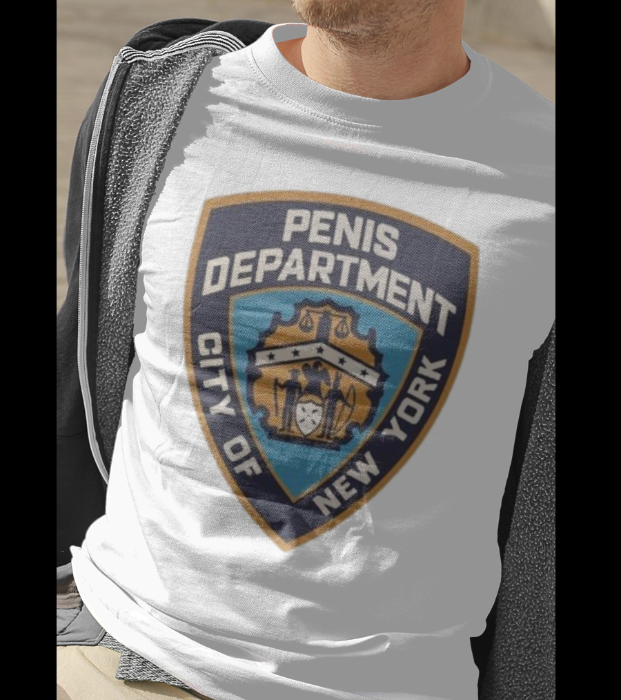 Pen15 Penis Department City Of New York Badge Emblem T-Shirt