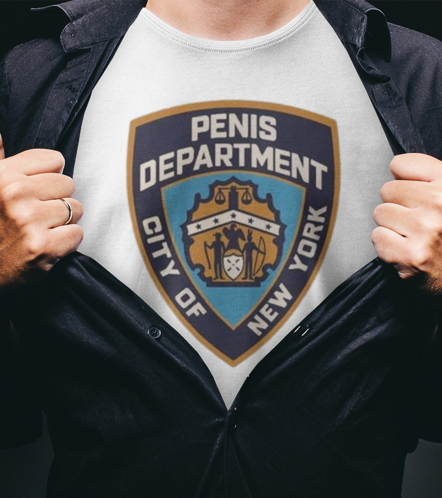 Pen15 Penis Department City Of New York Badge Emblem T-Shirt