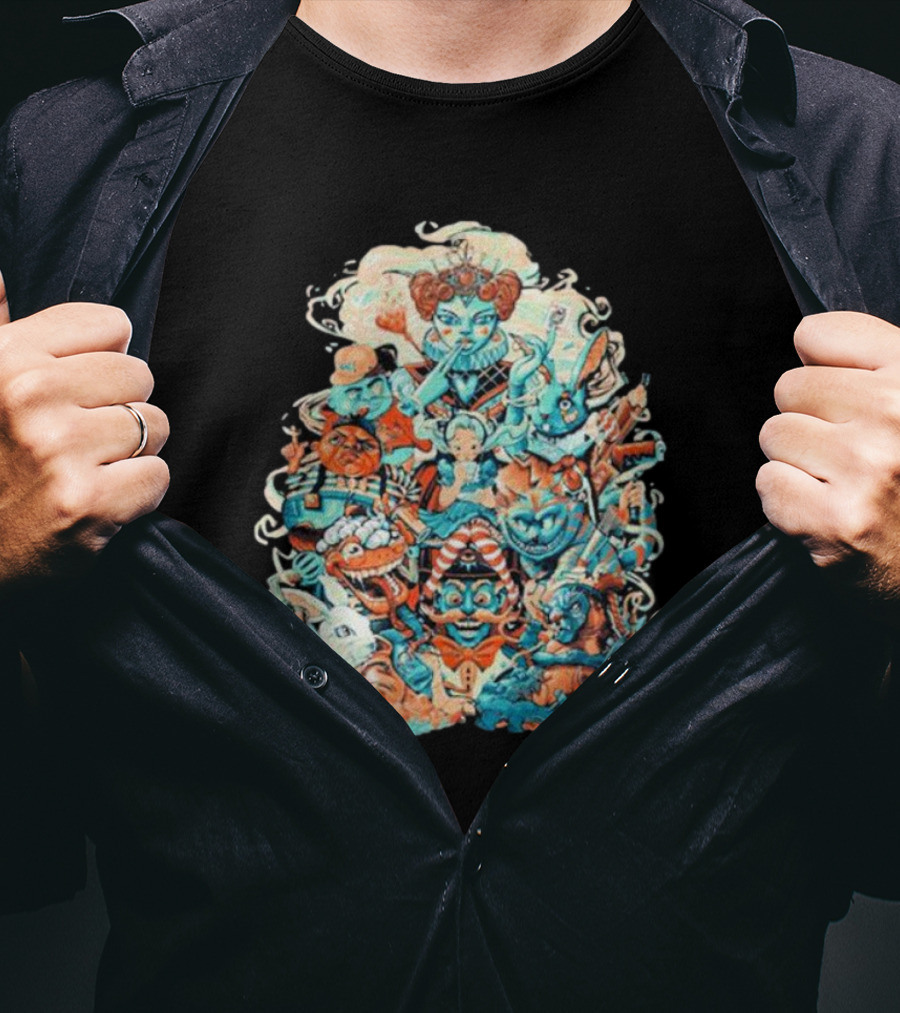 Peter Robinson Exclusive Alice In Wonderland Inspired Characters T-Shirt