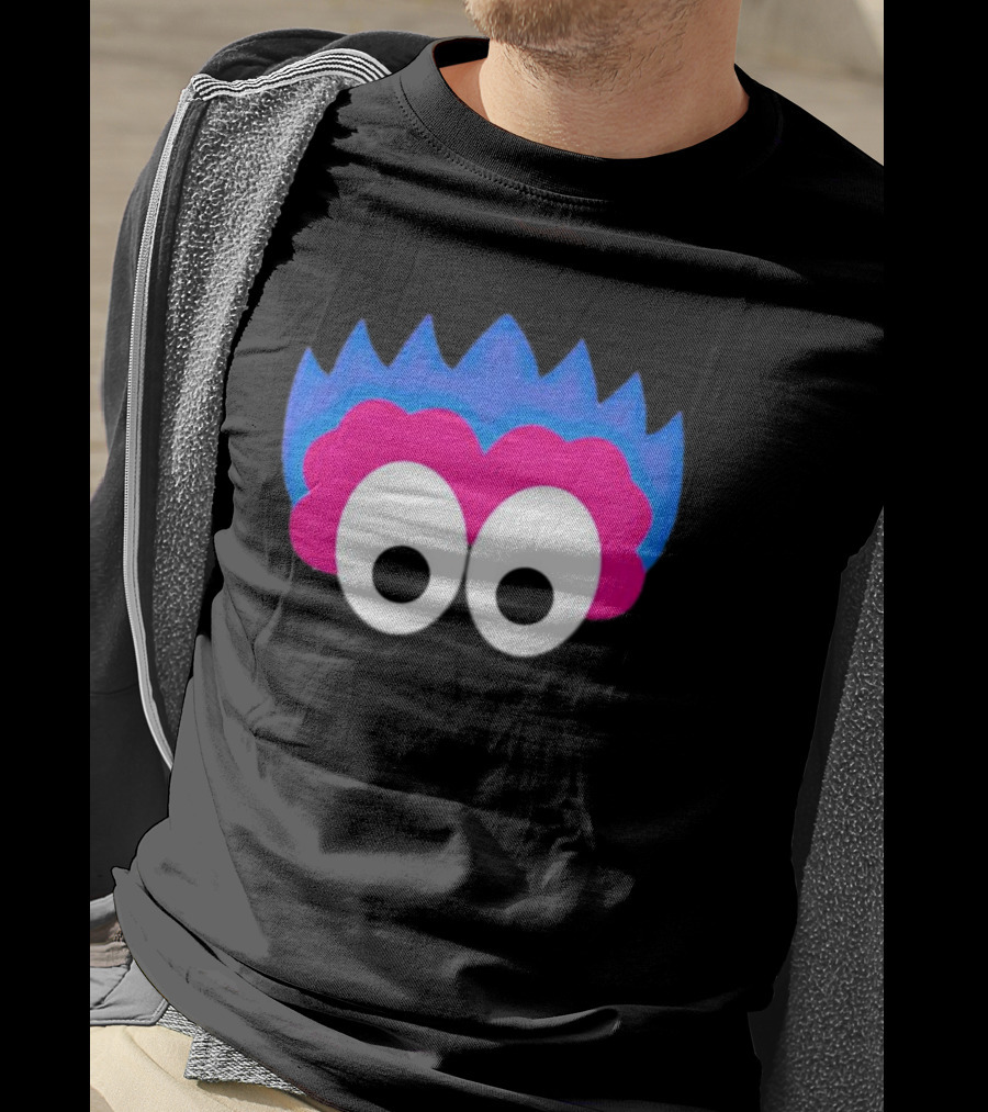 Phan Eyes Blue And Pink Monster Face T-Shirt