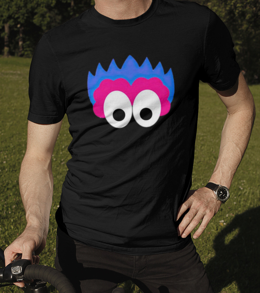 Phan Eyes Blue And Pink Monster Face T-Shirt