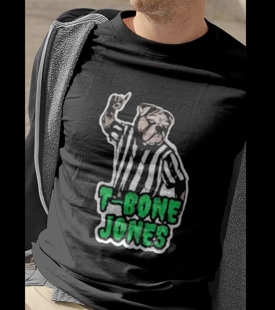 T-Bone Jones Bulldog Referee Gesture T-Shirt