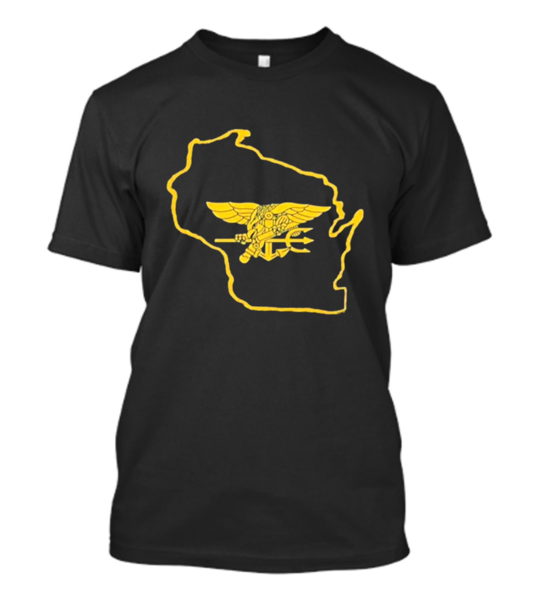 Tobias Myers US Navy SEALs Wisconsin State Emblem T-Shirt