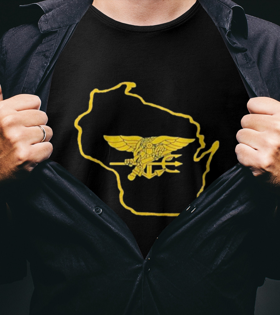 Tobias Myers US Navy SEALs Wisconsin State Emblem T-Shirt