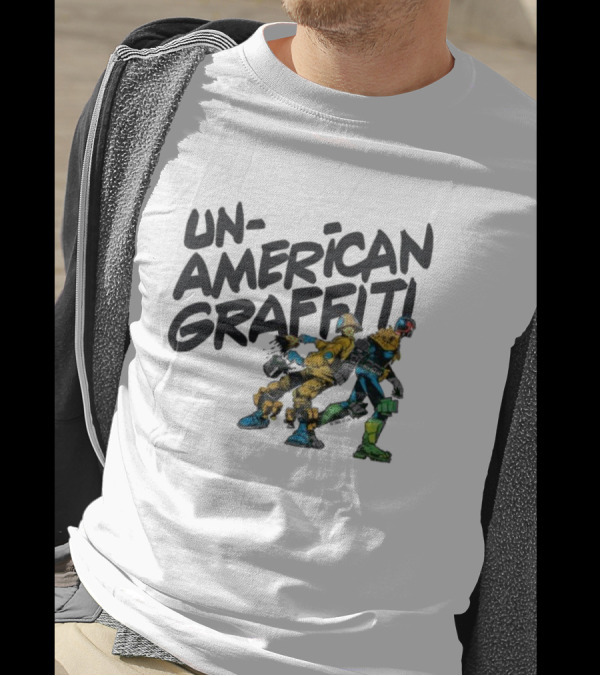 Unamerican Graffiti Mick Mcmahon’s Judge Dredd T-Shirt