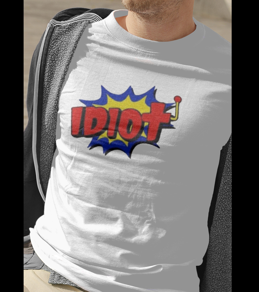 Vegasmatt Idiot Comic Pop Art Style Explosion T-Shirt