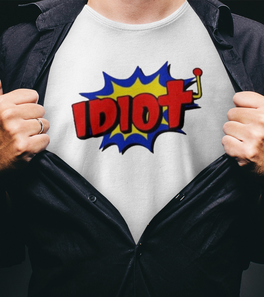Vegasmatt Idiot Comic Pop Art Style Explosion T-Shirt