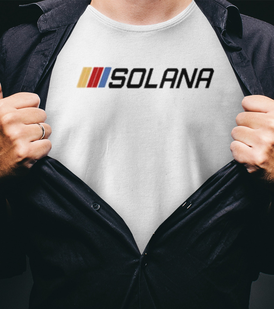 Jakey Wearing Solana With Racing Stripes T-Shirt