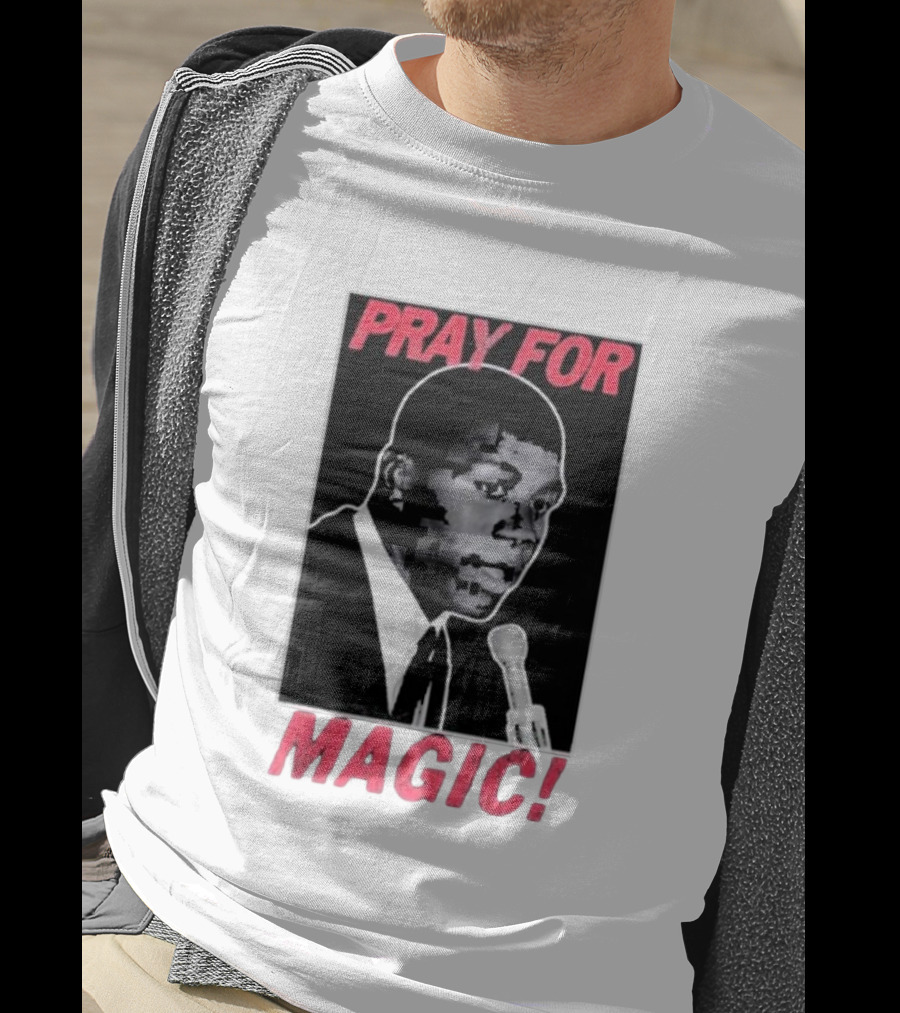 Jared Mccain Wearing Pray For Magic T-Shirt