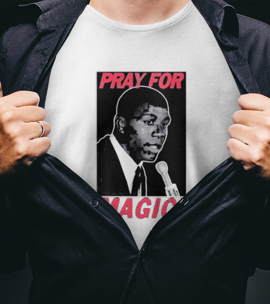 Jared Mccain Wearing Pray For Magic T-Shirt
