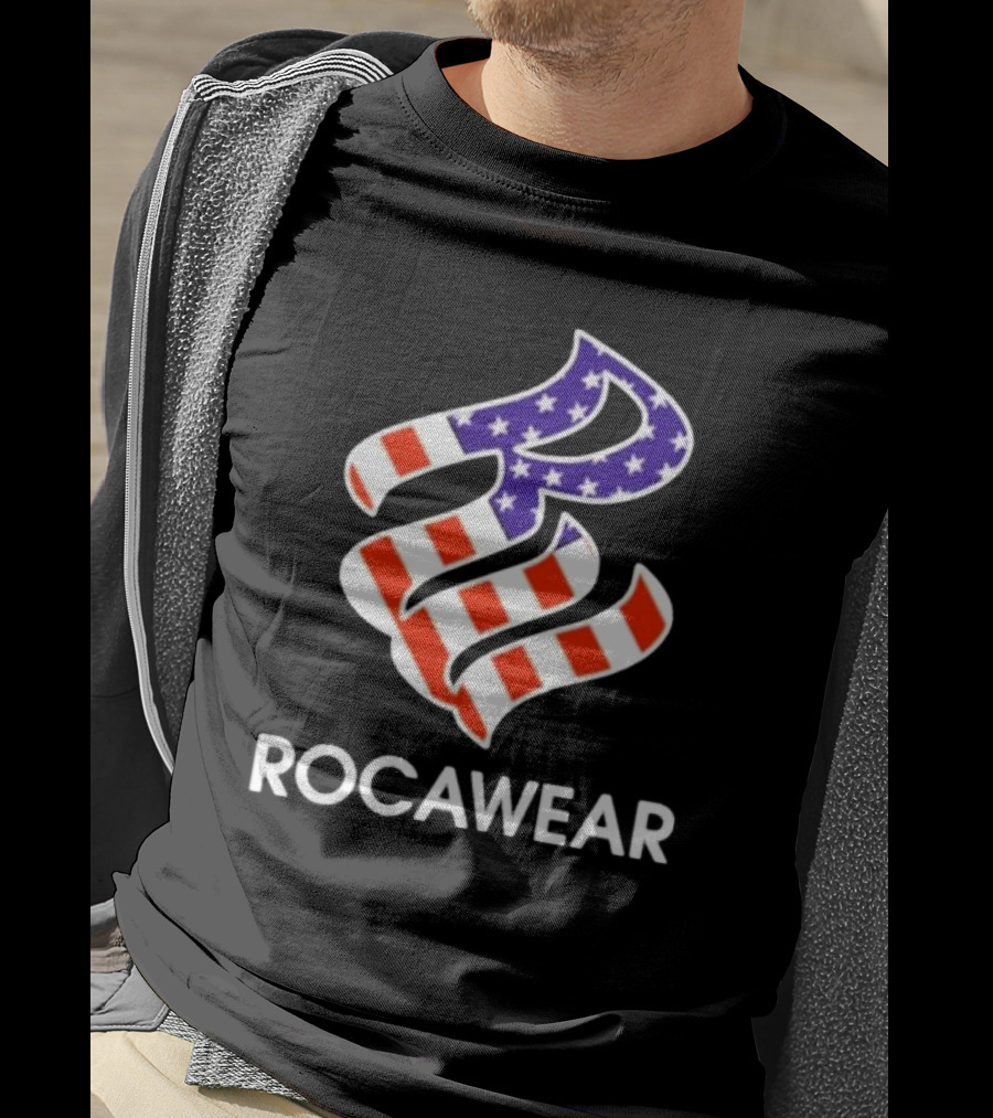 Kai Cenat Wearing Rocawear American Flag T-Shirt