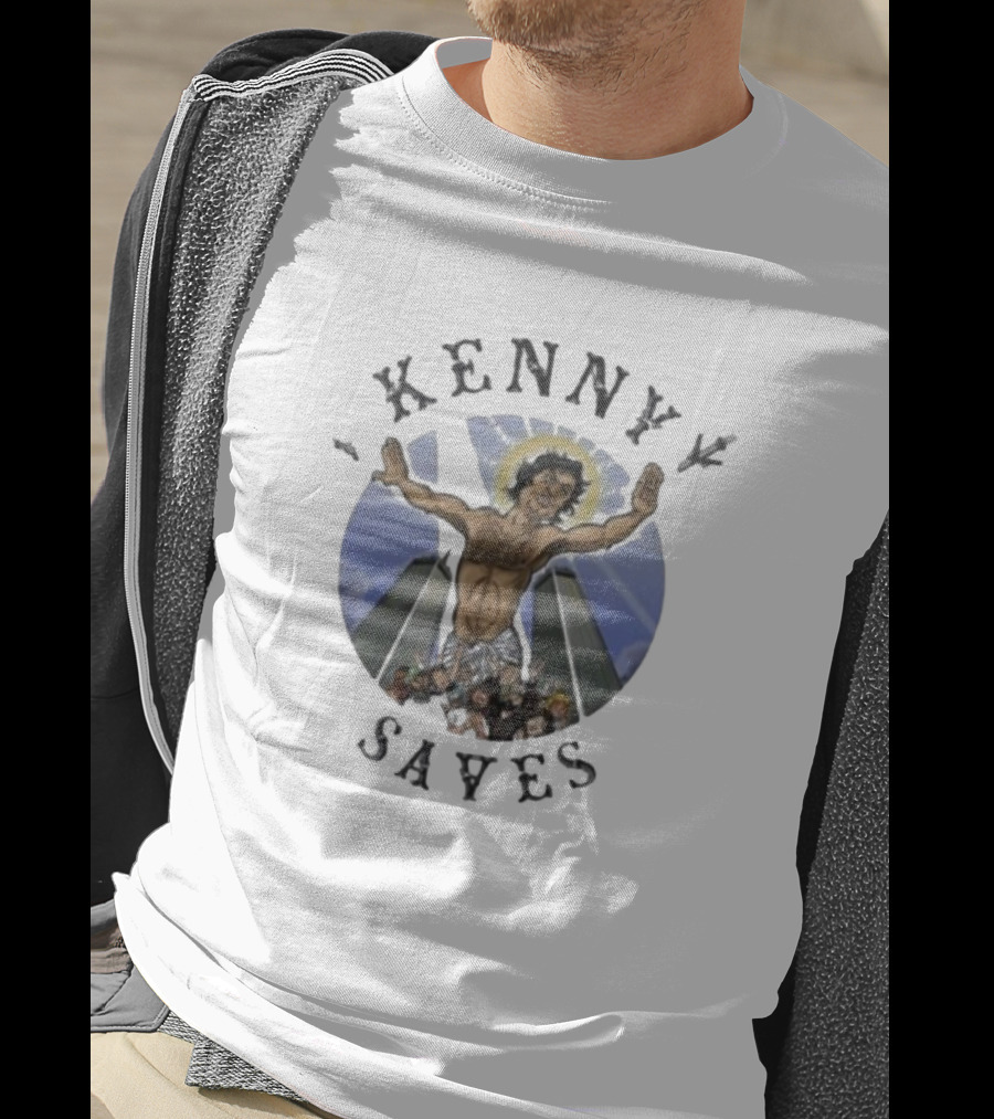 Kenny Saves Cross Icon With Crowd And Towers T-Shirt