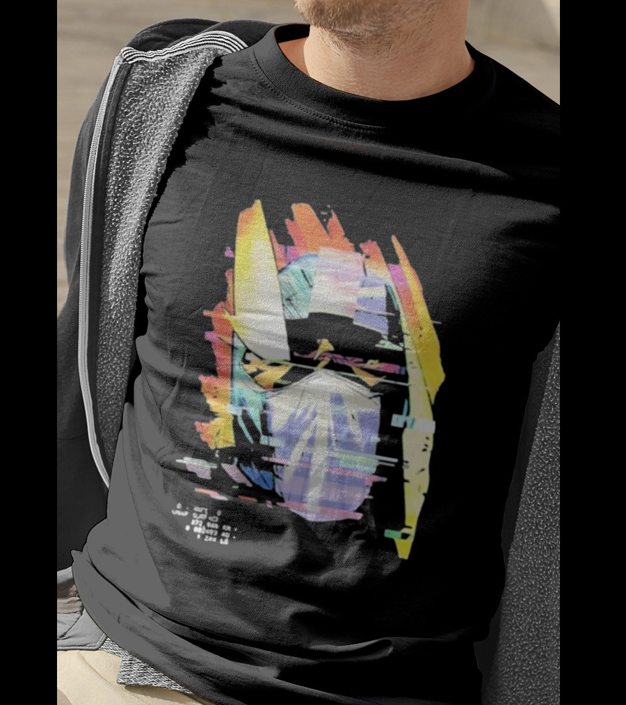 Kid Cudi Moon Man Helmet Glitch T-Shirt
