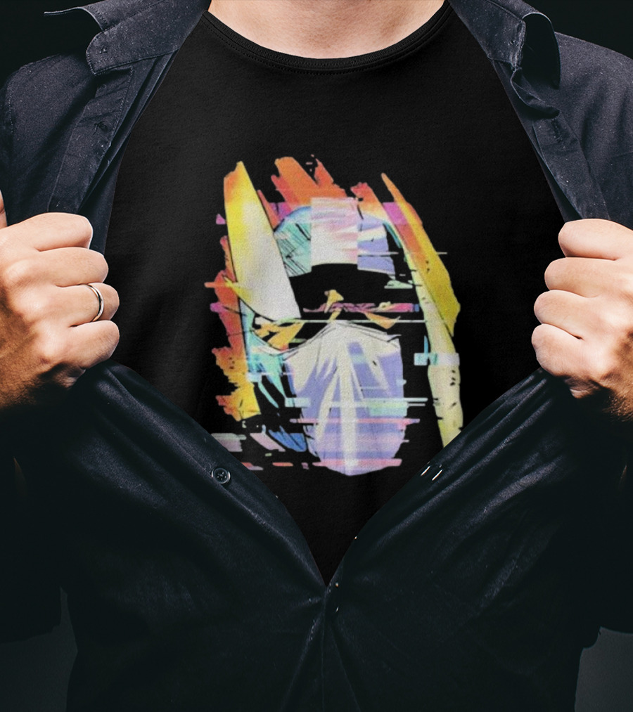 Kid Cudi Moon Man Helmet Glitch T-Shirt