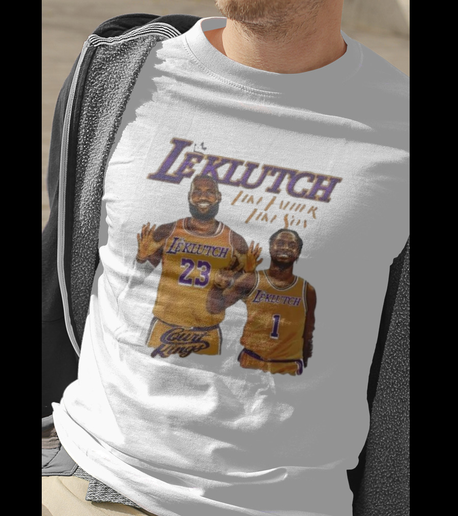 Leklutch Like Father Like Son Court Kings Los Angeles Basketball T-Shirt