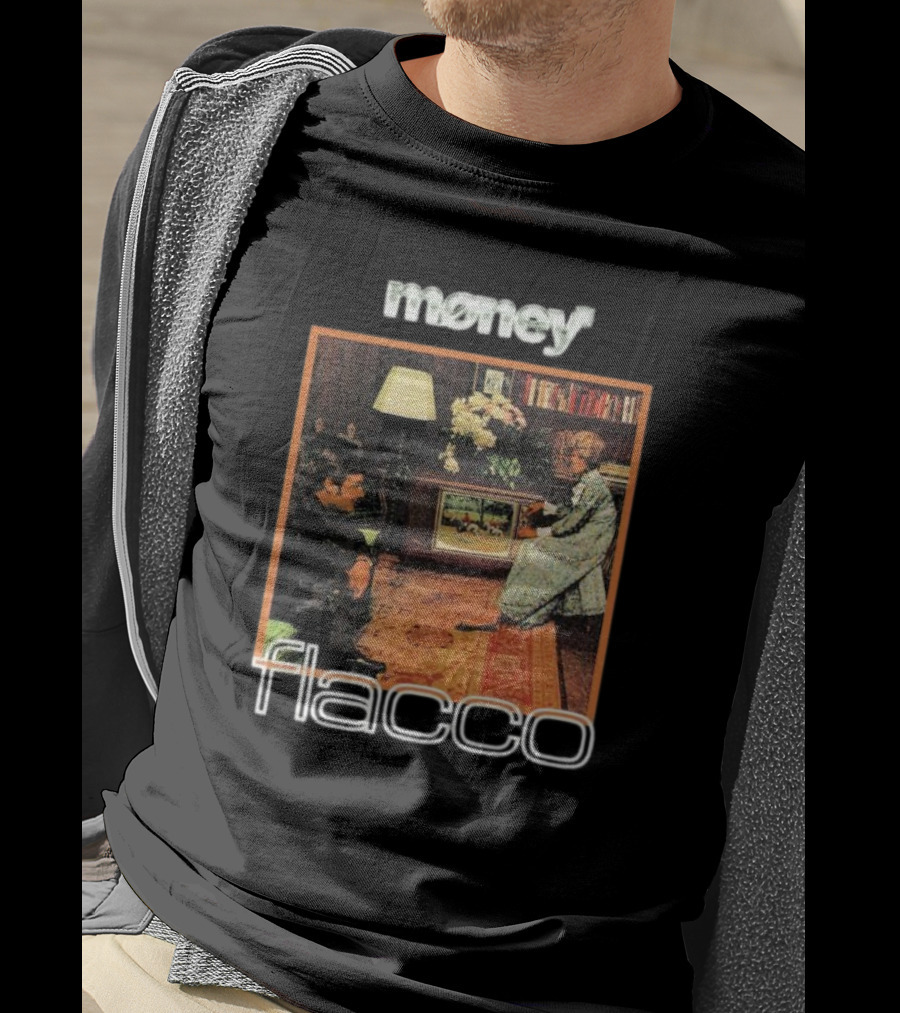 Money Flacco Television Vintage Living Room Scene T-Shirt