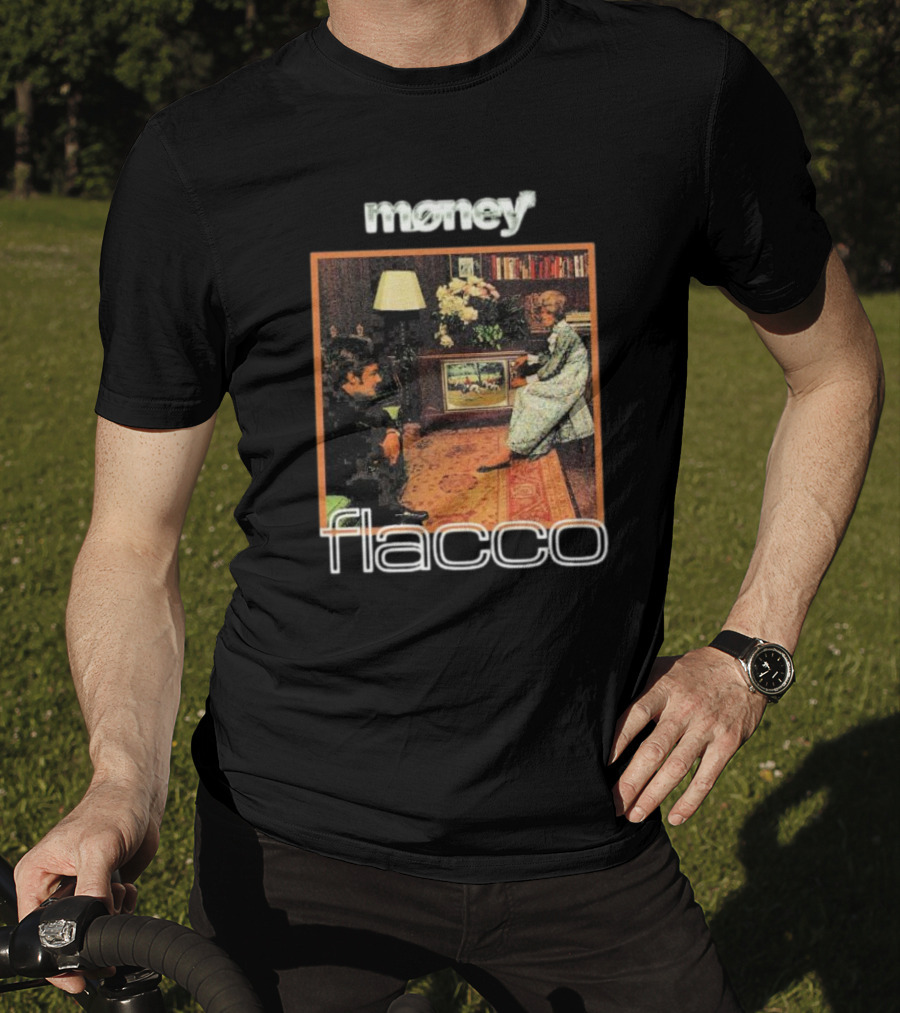 Money Flacco Television Vintage Living Room Scene T-Shirt