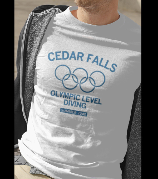 Cedar Falls Olympic Level Diving Summer 2040 Olympic Midwest T-Shirt