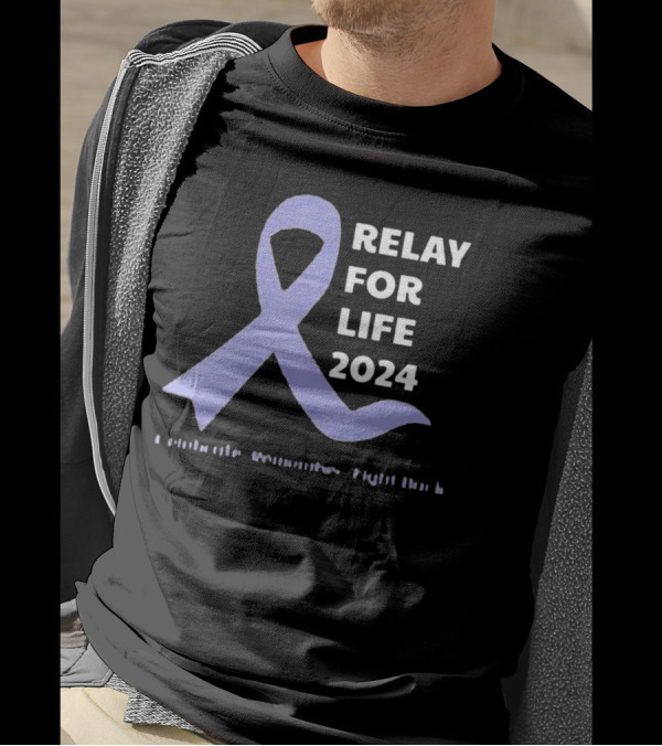 Omega Phi Alpha-Alpha Zeta Relay For Life 2024 Cancer Awareness Ribbon Celebrate Remember Fight Back T-Shirt