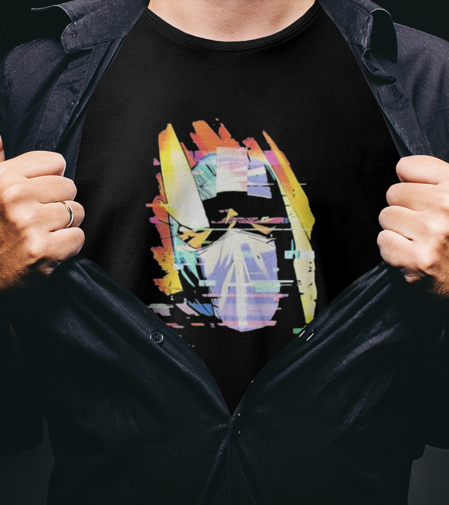 Insano Moon Man Helmet Glitch Neon Tech 92610 13-BS6 18 T-Shirt