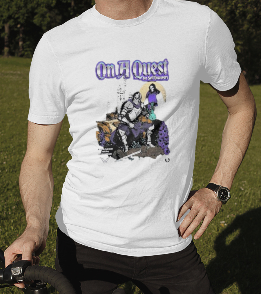On A Quest For Self Discovery Knight And Castle Adventure T-Shirt