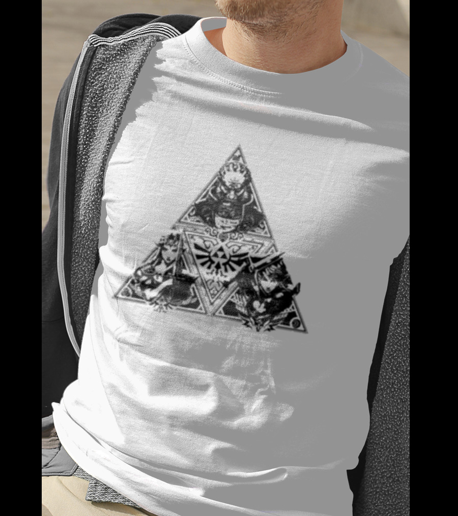 Tokyo Legend Of Zelda Triforce Icon With Characters T-Shirt