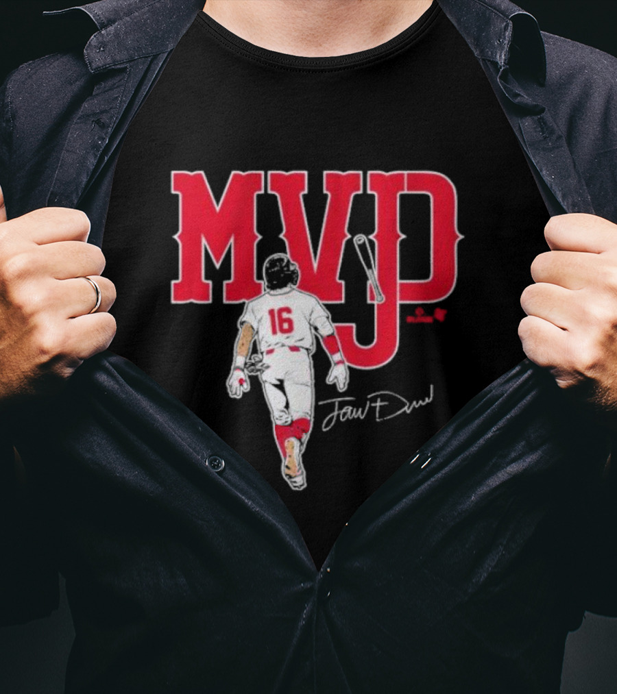 MVJD Jarren Duran 16 Baseball Signature T-Shirt
