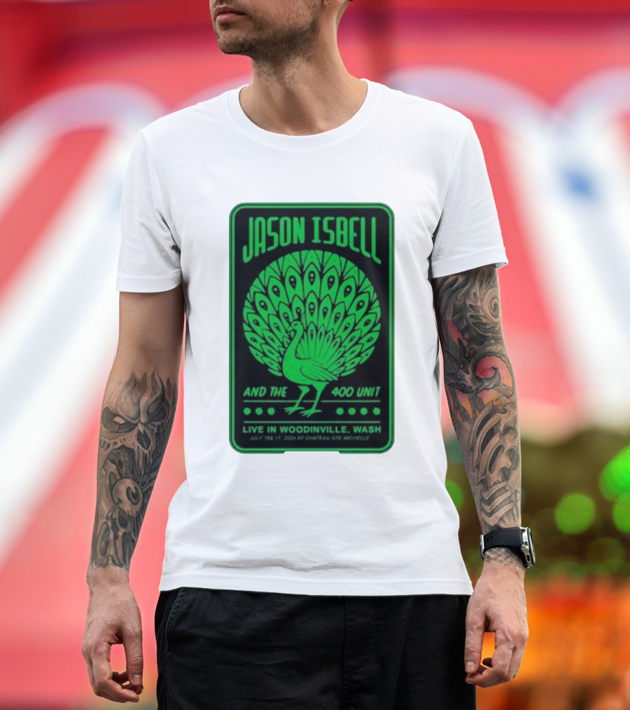 Jason Isbell and The 400 Unit Live at Chateau Ste Michelle July 16-17 2024 Woodinville Wash T-Shirt