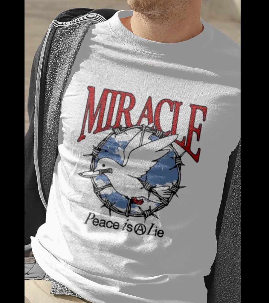 Miracle Mates Peace Is A Lie Barbed Dove T-Shirt