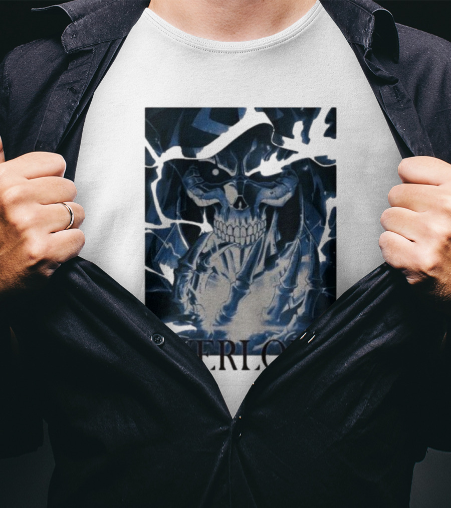Overlord Ainz Ooal Gown Skeleton King Lightning Aura T-Shirt