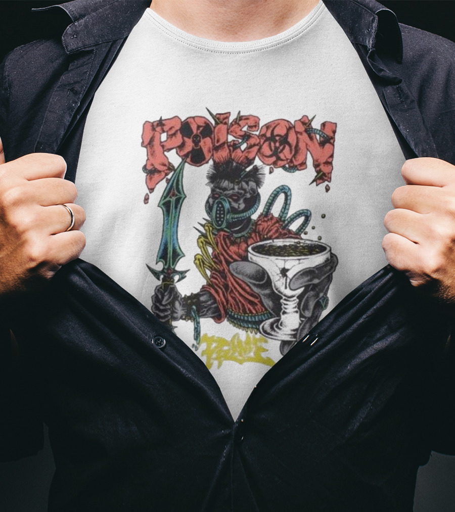 Poison Forever Prime Skeleton With Toxic Chalice And Dagger T-Shirt