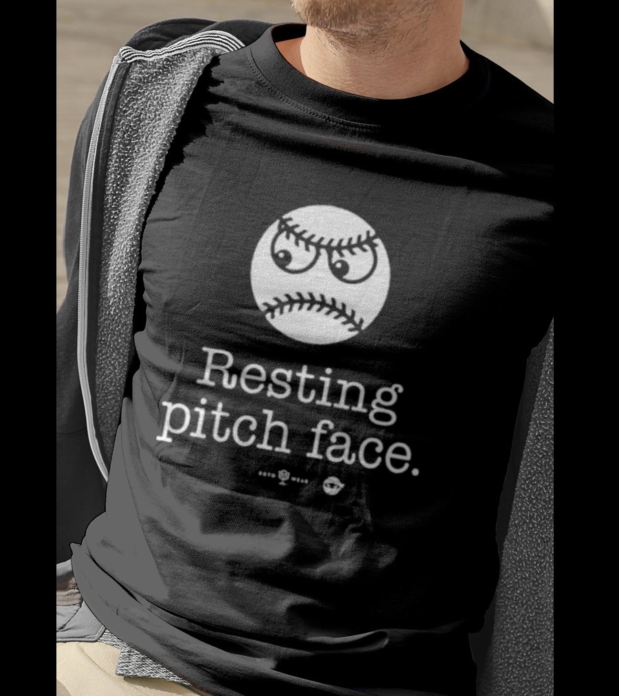 Resting Pitch Face Baseball Emoji Rotowear T-Shirt
