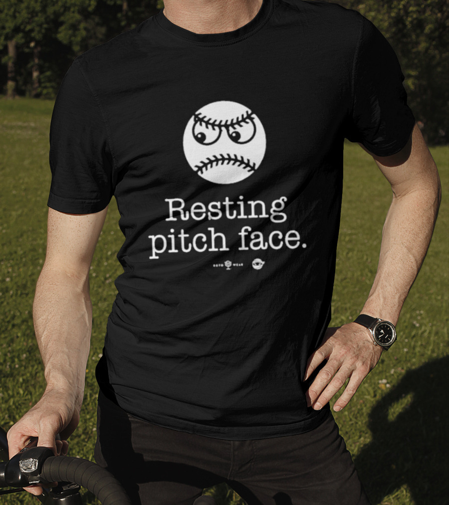 Resting Pitch Face Baseball Emoji Rotowear T-Shirt