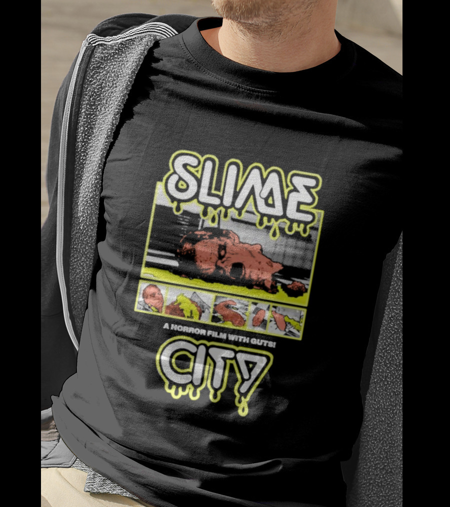 Slime City A Horror Film With Guts Graphic Novel Style Horror T-Shirt